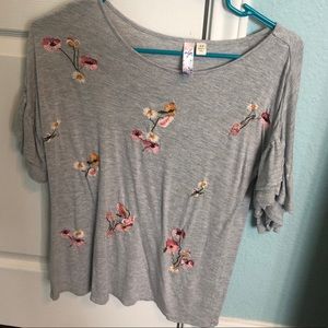Francesca’s Embroidered Floral Top